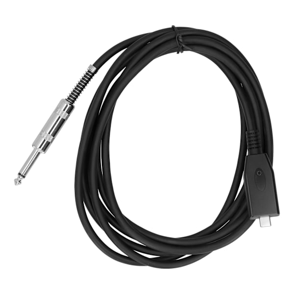 Elektrisk Gitarrkabel TYPEC till 6,35 mm USB 2.0 Inspelningsgitarr Instrumentkabel (2 meter)