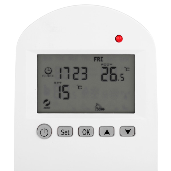 HY02TPR Trådløs Stikkontakt Digital Opvarmning Termostat Temperaturregulator (EU Stik 200-240V)