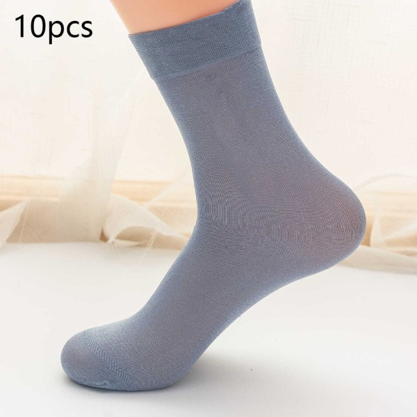 Men's ultra-thin dress socks silk transparent business socks sof