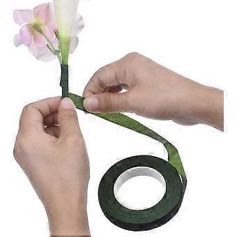 Blomsterbånd blomsterhandlerbånd grønt 30m*10mm til buket 3 ruller