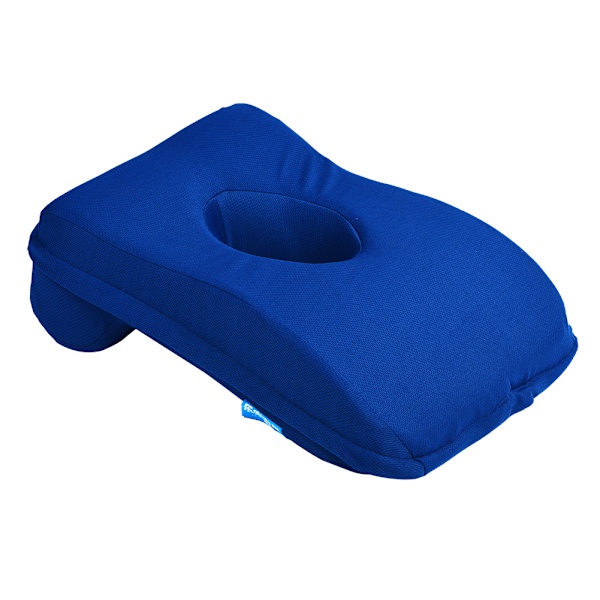 Fløjlsblød Ansigtspude med Memory Foam - Blå