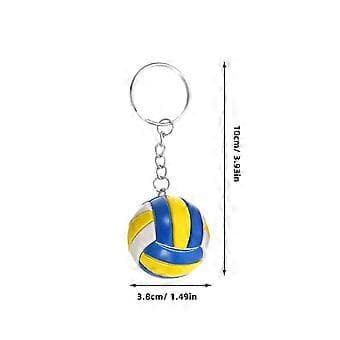 3 stk. Multifunktionelle nøgleringe Dekorative volleyball-nøgleringe Bærbare nøgleringe