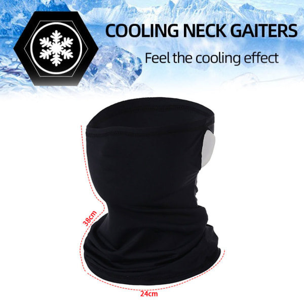 Kølende halsbindende maske Fisketørklæde Ansigtsdæksel Outdoor Ice