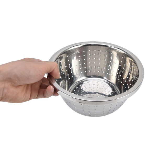 Effektiv Vattenavlägsning, Mikroporös Durkslag i Rostfritt Stål För Snabb Dränering, Stor Kapacitet Köksdurkslag (18cm)