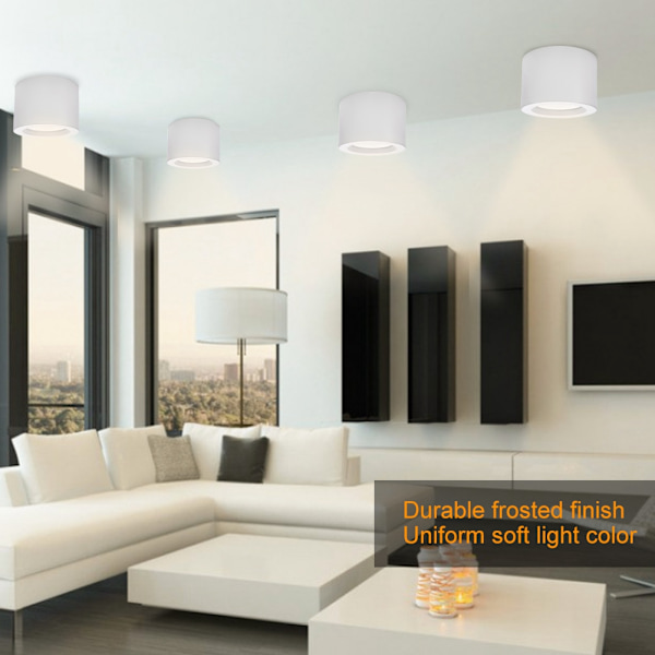 7W LED Taklampa Modern Lampa För Hem Vardagsrum Sovrum Dekoration (Vit)