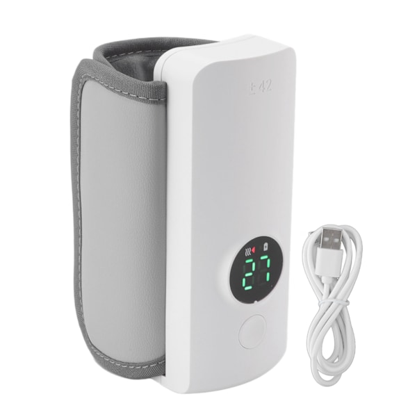 Mjölkflaska Termisk Väska ABS PU 3000mah X 2P 7.4V 2A 18W Isolerad USB Laddning Bärbar Baby Amningsverktyg för Bröstmjölk