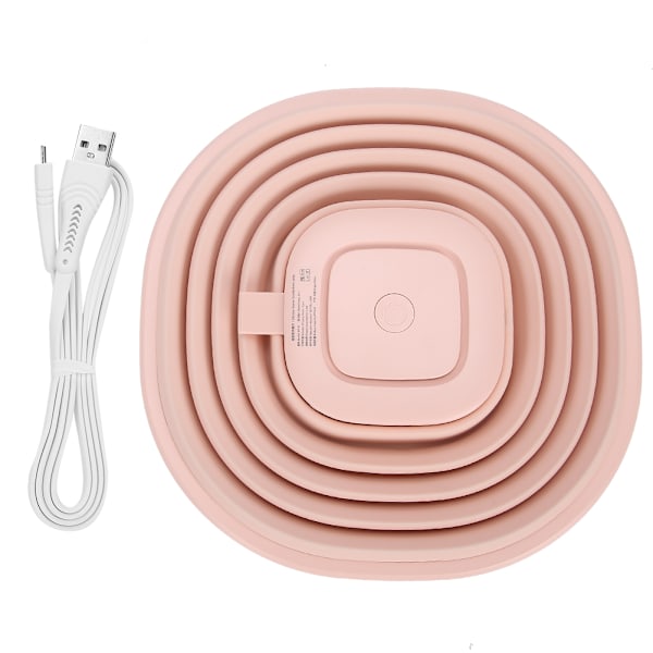 USB-käyttöinen kannettava kauneusvälineiden UV-puhdistuslamppu Älykäs puhdistuslamppu (Vaaleanpunainen)