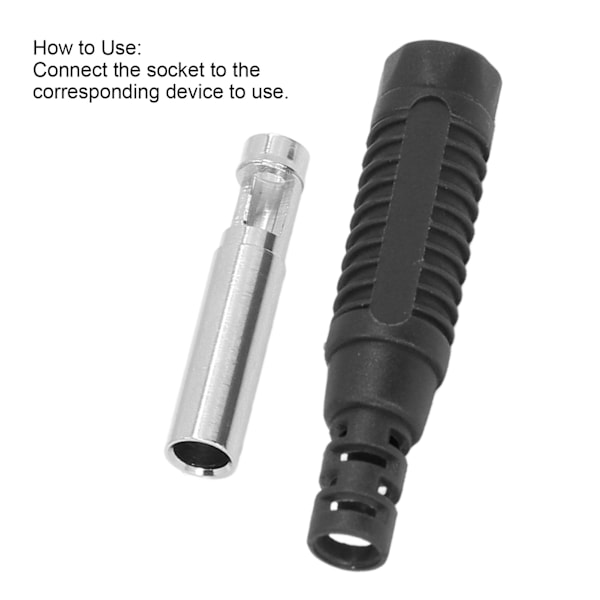 10 Sæt Banan Hun Stik Messing PA Jack Stik Isolering Rør Trykpas Adapter J.10031Sort