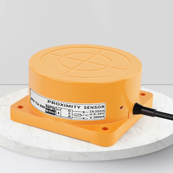 PNP 3-tråds närhetssensor Hög Noggrannhet Trigger Normalt Öppen Induktiv Detekteringssensor för Metallobjekt DC6‑36V