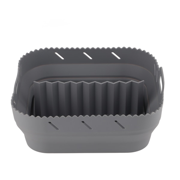 Airfryer-papper, återanvändbara silikon airfryer-papper för mångsidig användning i dina köksapparater, non-stick yta för enkel rengöring, grå