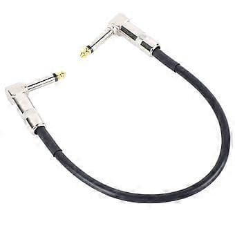 6,35 mm Effektkabel Støjreduktion Metalkerne Vinkelstik Guitar Patch Kabel Pedalledning