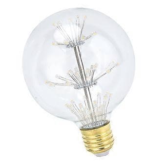 Antik LED-pære 3W G95 E27 Globe Rund Pære for Festlig Dekorasjon 85265V Varmt Lys