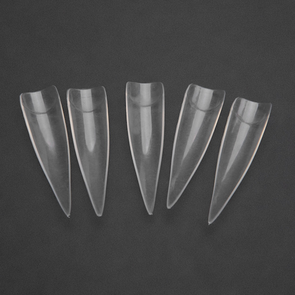 500 Tips Falska Naglar Färgvisning Tips Plastövningstipsstavar Manikyrverktyg Transparent
