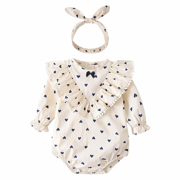 1 höst baby onesie långärmad triangel wrap babykläder