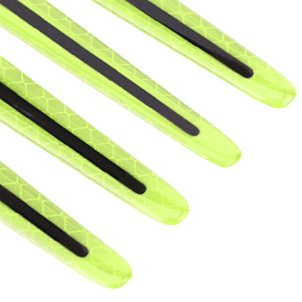 4pcs Car Reflective Sticker Exterior Door Bowl Handle Warning Tape Strips for Driving SafetyGreen