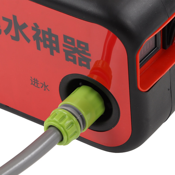 Langaton vesipumppu, latautuva vedensiirtopumppu 110‑240V, 5m letku kasteluun, EU-pistoke