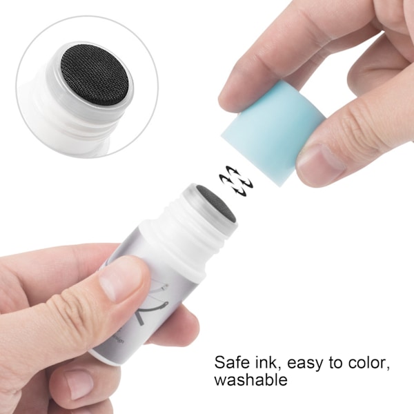 Øyenbrynsmarkørlinjal Semipermanent 20ml Blekk Nøyaktig Posisjonering Øyenbrynskartleggingslinjal for Salong Hjem