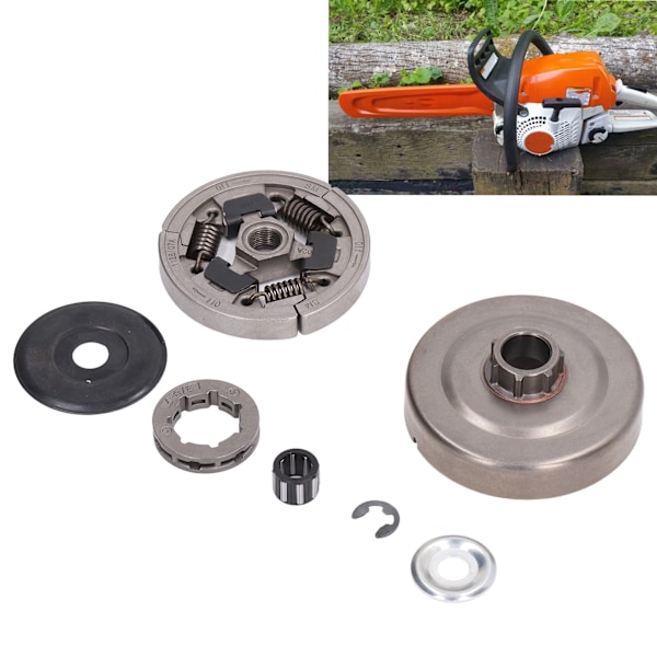 Kopplingstrumlagerkit i legering för Stihl 044 046 MS440 MS460 MS361 Motorsåg 1128 007 1000