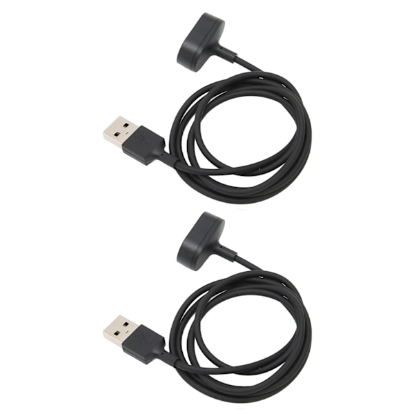 2 stk USB klokke ladekabel Magnetisk 1 meter ladekabel Universal for Fitbit Inspire for Inspire HR
