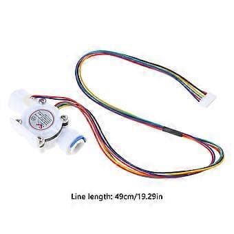 Hall Effect Væske Vand TDS Temperatur Flow Sensor Fluidmeter Tæller Switch- Kontrol DN10- Turbine- Flowmåler DC5-24V