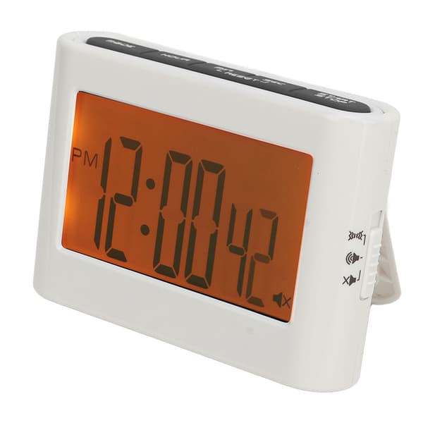 Flash Alert Timer med stativdesign, magnetisk bagside, elektronisk timer med lyd, vibration, baggrundslys, nedtælling op-funktion til studier, madlavning, digital timer