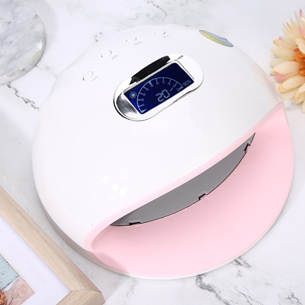 72W Professionel Neglehærdende Maskine Intelligent LED UV Gel Neglelak Tørrelampe UK Stik 110-240V