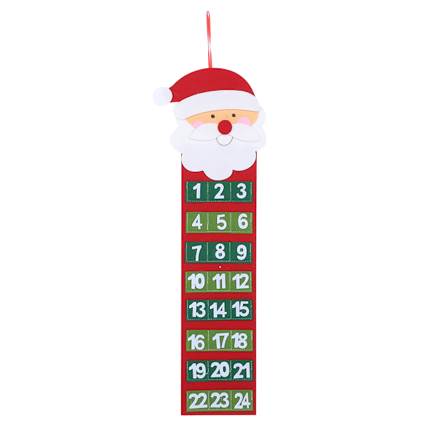 Genanvendelig Julekalender Adventskalender Julepynt Vedhæng Julemand