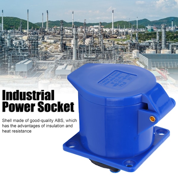 Industriel Strømstikkontakt 3‑polet 1‑faset Eksplosionssky Beskyttet Installation 32A 220‑250V