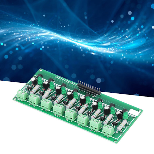Optokytkimen eristyslevy 8 kanavainen PLC-jännitteentunnistusmoduuli 220V AC DIY-projekteihin