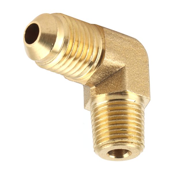 4 AN til 1/8 NPT Fitting 90 Graders Messing Han-Gevinde Albue Slange Adapter Antikorrosion