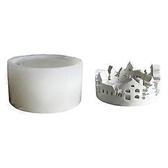 Kreative juleharpiksstøpinger, solid silikonform, stilige fat, brettformer, tilbehør for tilpassede håndverksprosjekter
