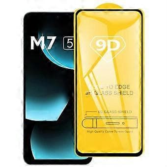 Xiaomi Poco M7 5G -näytönsuoja, 9D-sivuliima, täysin peittävä karkaistu lasikalvo