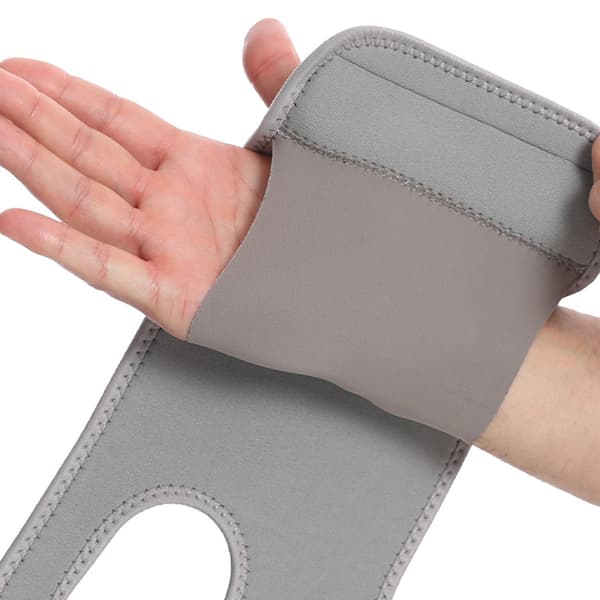 Handledsstöd med stålplatta, ergonomisk handskena för nattsömn och handledsstöd, justerbart andningsbart handledsstöd med PU-stålplatta