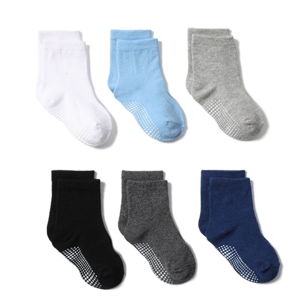 Active non-slip grip ankle boys and girls socks for babies toddlers and children