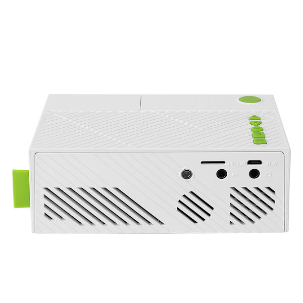 LED-projektori Mini Käsikäyttöinen Kannettava Tukee 1080P Kotiteatteria Monitoimiliittymän 100-240V US-Pistokkeella