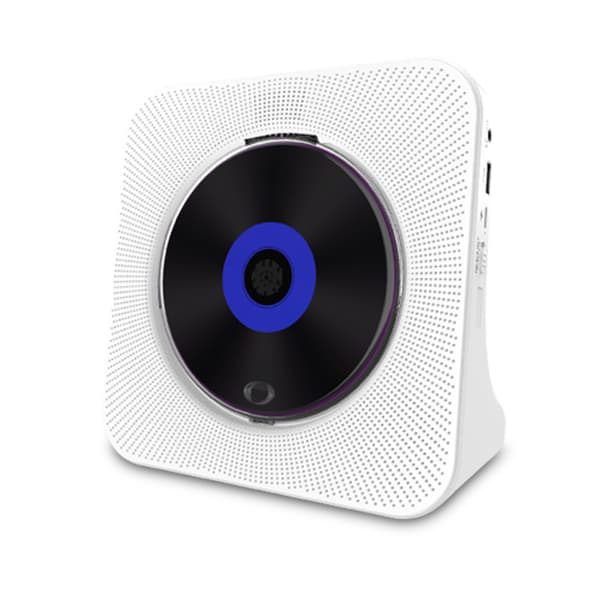 Vit - CD-spelare för skrivbord med Bluetooth Gueray Väggmonterad CD