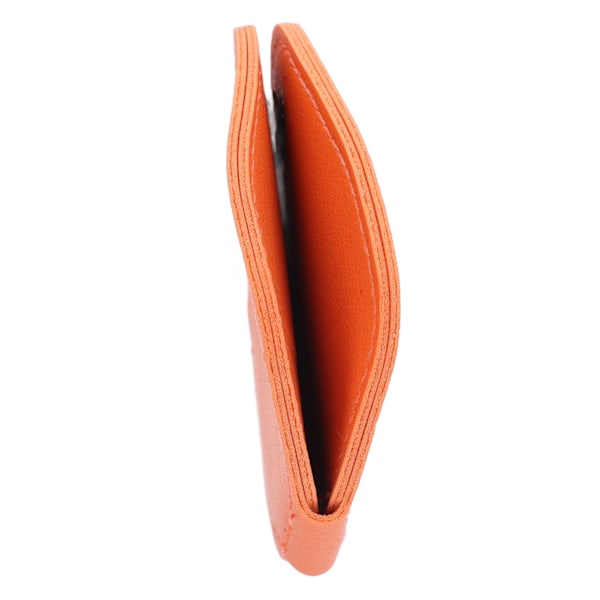 Förvaringsväska för Plektrum 6 Fack Behållare PU Läder Metallspänne Plektrumhållare Fodral för Daglig Användning Orange