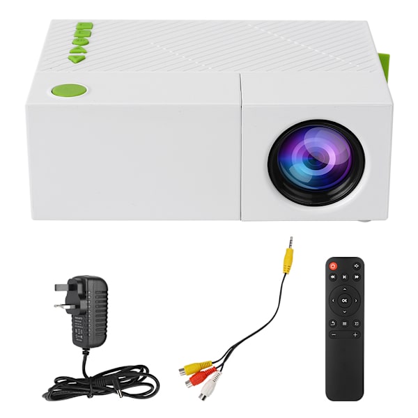 LED-projektori Mini Käsikäyttöinen Kannettava Tukee 1080P Kotiteatteria Monitoimiliittymän 100-240V US-Pistokkeella