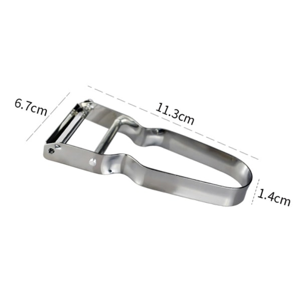 Potatisskalare i rostfritt stål - Ergonomisk, halkfritt handtag i rostfritt stål, för potatis, all frukt och grönsaker