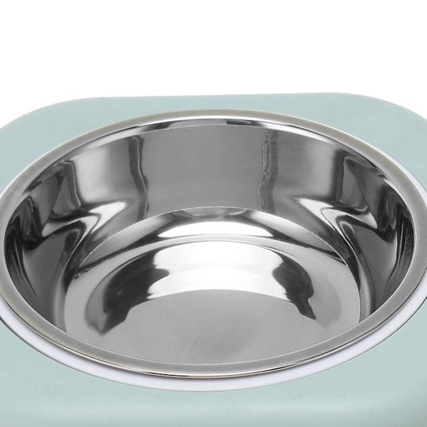 Skrå Hundefoder Skål Aftagelig Ergonomisk 8 Graders Tiltet Vinkel Rustfrit Stål Katteskål Til Dyrefoder