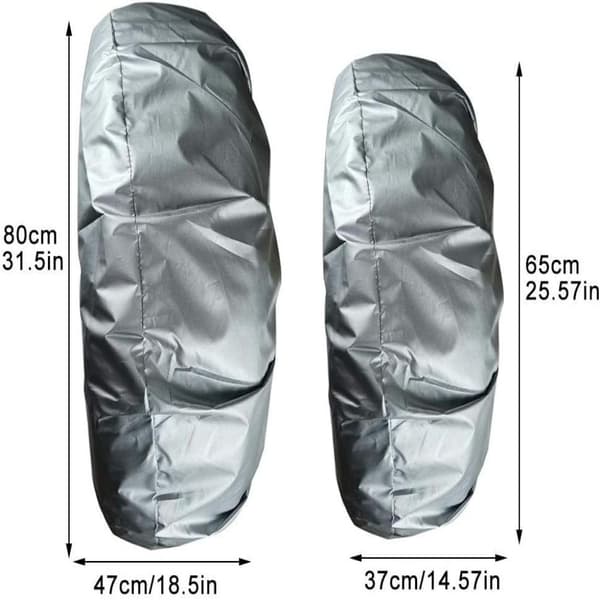 Vattentätt reservhjulsskydd, 80 X 47 cm, Silver