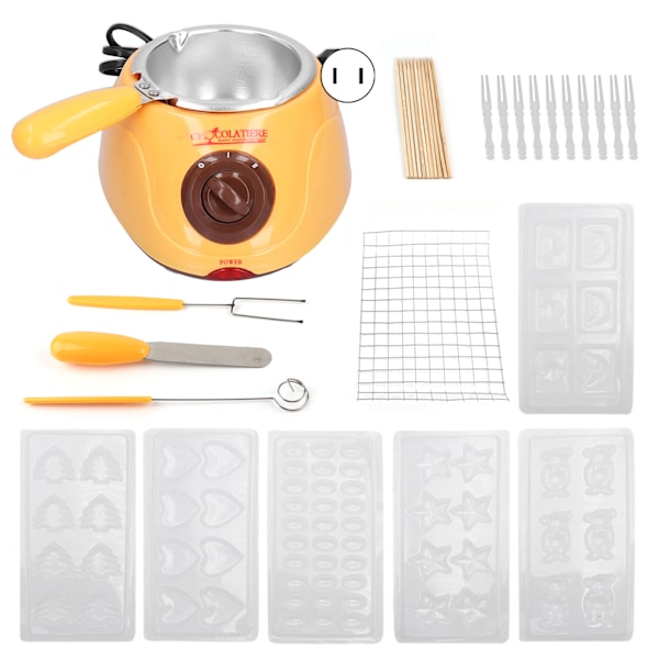 DIY Choklad Smältningsmaskin Set Elektriska Köksredskap för Hemmet Restaurang US-kontakt 110V
