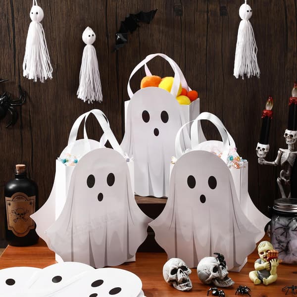 5-pack Halloween godispåsar, små spöktotepåsar, spököverraskningspåsar 5pcs