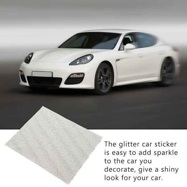 Glitter Bilsticker Bling Rhinestone Ark Self Adhesive DIY Auto Dekoration Universal