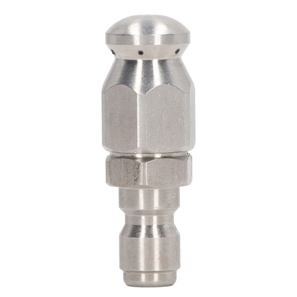 Painepesuri suutin 5000PSI Ruostumaton teräs 1/4in NPT Pikaliitin puhdistukseen Pyöreä pää 1 etureikä 6 takareikää