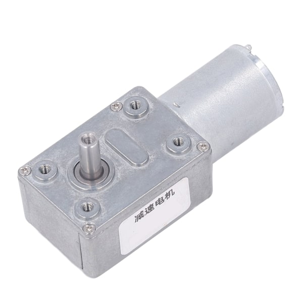 24V DC Växelmotor 12mm Enkelaxel 4 till 25kg.cm Självlåsande Reversibel Maskväxelmotor med Bas för Maskiner 10RPM