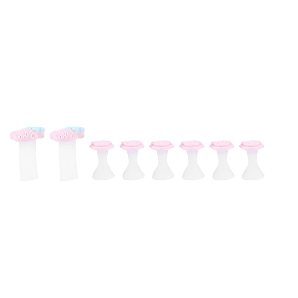 8 st/set Silikon Tåseparator Pedikyr Målnings DIY Dekorationer Separator Nagelkonst Verktyg #1