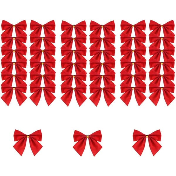 Mini julrosetter, små julgransrosetter, julkransar