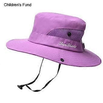 Solhat Foldbar Bucket Hatte Dame Fiskehat Boonie Hat Sol UV Beskyttelse Lang Stor