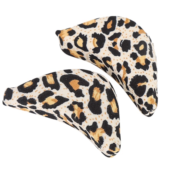5 Par Högklackade Framför Insats Tåskyddssvamp Kudde Tåskydd (Leopardmönster)